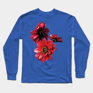 Red Zinnia Trio Long Sleeve T-Shirt